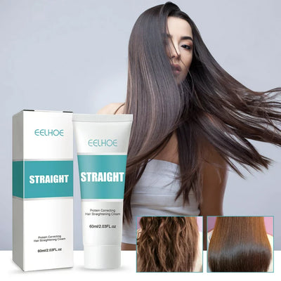 Keratin Hair Straightening Cream (Korean, Unisex)  - Silky Smooth Hair for All